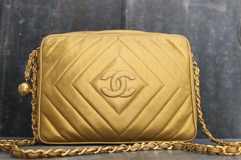 chanel chevron camera bag|chanel vintage quilted camera bag.